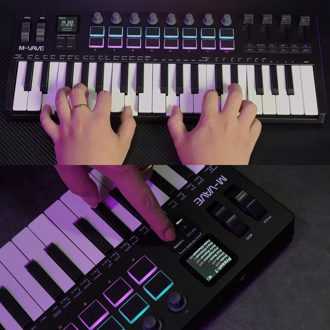 M-VAVE SMK-37 Pro – klawiatura – Midi Controller Pad recenzja i cena
